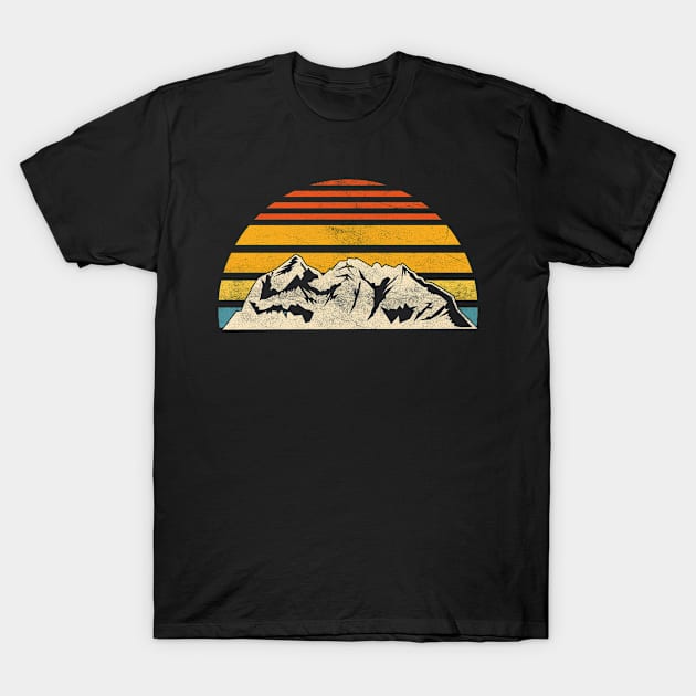 Hiking Mountain Retro Hiker T-Shirt by shirtsyoulike